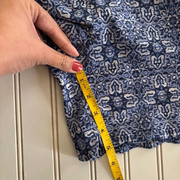 Counterparts High Waist Blue Shorts with Scalloped Hem - Picture 9 of 10